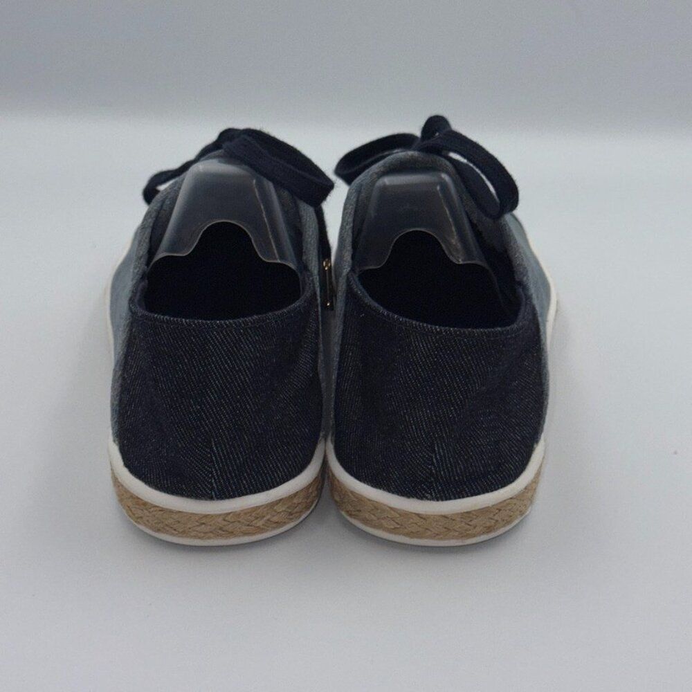 Michael Kors Kristy Slide Washed Denim Lace-Up Sneakers Womens 8.5 Pristine - Picture 4 of 12